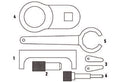Fasano Tools Set Rimontaggio Alberi A Camme All'Interno Della - 9 Supporto attrezzo di allineamento alberi a camme