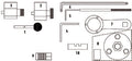 Fasano Tools Set Fasatura Motori Vag & Ford - 12 Barra di bloccaggio albero a camme