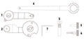 Fasano Tools Set Fasatura Motori Vag 1.2/1.4 Tsi E Tfsi - 4 Perno di controllo fasatura albero a camme