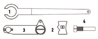 Fasano Tools Attrezzo Bloccaggio Pignone Albero - 4 Attrezzi di bloccaggio albero a camme (2 pezzi)