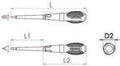 Fasano Tools Giravite Isolato Per Viti Con Testa A Intaglio - 6.5x1.2 150 36.0x125 275 2