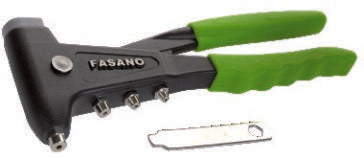 Fasano Tools Rivettatrice Manuale Con 4 Testine Intercambiabili