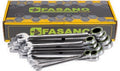Fasano Tools Set Chiavi Combinate Reversibili - 9 8, 10, 11, 12, 13, 14, 15, 17, 19mm