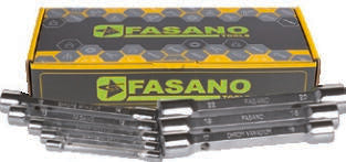 Fasano Tools Set Chiavi A Tubo Mod. Pesante - 8 6x7, 8x9, 10x11, 12x13, 14x15, 16x17, 18x19, 20x22mm