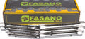 Fasano Tools Set Chiavi A Tubo Mod. Leggero - 8 6x7, 8x9, 10x11, 12x13, 14x15, 16x17, 18x19, 20x22mm