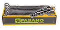 Fasano Tools Set Chiavi Poligonali Doppie Curve - 8 6x7, 8x9, 10x11, 12x13, 14x15, 16x17, 18x19, 20x22mm