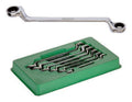 Fasano Tools Set 6 Chiavi Doppie Curve Con Cricco Reversibile - 8x9, 10x11, 12x13, 14x15, 16x18, 17x19mm