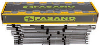 Fasano Tools Set Chiavi A T Snodate Torx - 9 E6, E7, E8, E9, E10, E12, E14, E16, E18, E20