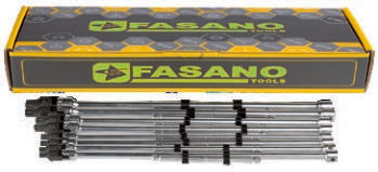Fasano Tools Set Chiavi A T Snodate Torx - 8 TX20, 25, 27, 30, 40, 45, 50, 55