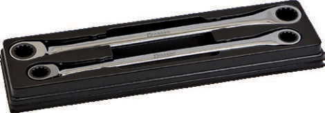 Fasano Tools Set Chiavi A Cricco Universali - Serie Extra Lunga - 21x22, 24x27mm