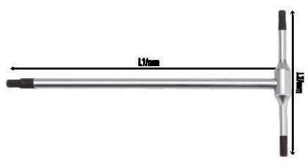 Fasano Tools Chiave A T Maschio Esagonale Ad Asta Fissa - 9 140 280