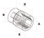 Fasano Tools Chiave A Bussola Esagonale - Attacco 1/4" - 9 12.9 12.9 25.5 10.6
