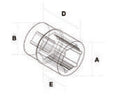 Fasano Tools Chiave A Bussola Esagonale Rinforzata Lunga - Attacco 1/2" - 17 26.5 30 17 80