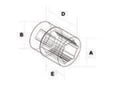 Fasano Tools Chiave A Bussola Poligonale - Attacco 1/2" - 8 14.9 21.8 38.1 7.5