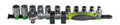 Fasano Tools Set 11 Chiavi A Bussola Esagonali Con Cricchetto - 12 8,10,11,12,13,14,15,16,