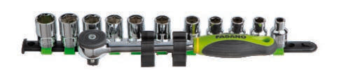 Fasano Tools Set 11 Chiavi A Bussola Esagonali Con Cricchetto - 12 8,10,11,12,13,14,15,16,