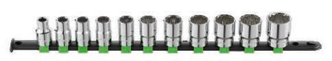 Fasano Tools Set 11 Chiavi A Bussola Poligonali In Pollici - Attacco 1/2"