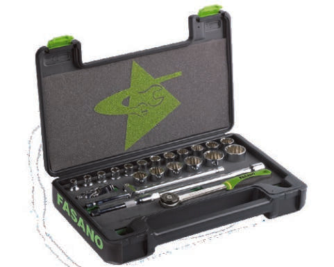 Fasano Tools Set Chiavi A Bussola Universali - Attacco 1/2" - 6 22,23,24,27,30,32mm