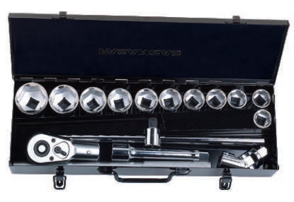 Fasano Tools Set 15 Chiavi A Bussola Esagonali - Attacco 3/4" - 15