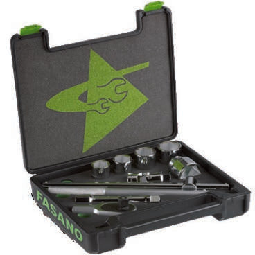 Fasano Tools Set 10 Chiavi A Bussola Poligonali - Attacco 3/4" - 10
