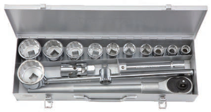 Fasano Tools Set 15 Chiavi A Bussola Poligonali - Attacco 3/4" - 15