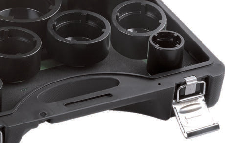 Fasano Tools Set 9 Chiavi A Bussola Per Ghiere Km Con Denti Interni - 9 KM4-KM12