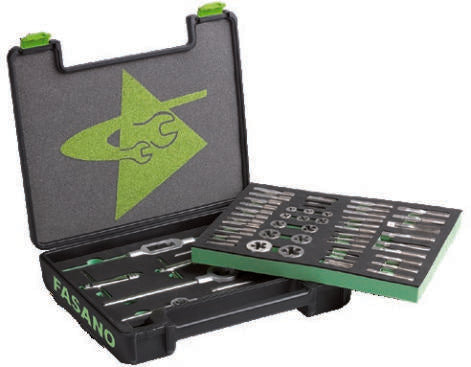 Fasano Tools Set 65 Maschi E Filiere In Hss + Accessori - Passo Grosso E - 65