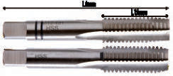 Fasano Tools Serie 2 Maschi A Mano Destrorsi In Acciaio Hss - Passo Fine - 9x1 7.0 22 63