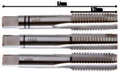 Fasano Tools Serie 3 Maschi A Mano Sinistrorsi In Acciaio Hss-G, - 7x1 6.0 19 50