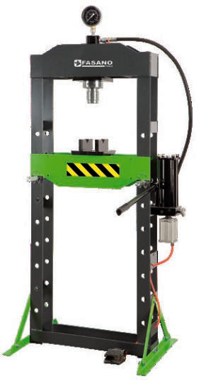 Fasano Tools Pressa Idraulica Manuale E Pneumatica - 145mm 69Mpa 8-10bar 20t 102Kg