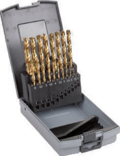 Fasano Tools Set Punte Elicoidali Cilindriche In Acciaio Hss-Tin 5% - 25 1-13x0.5mm