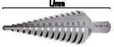 Fasano Tools Set 3 Frese Coniche In Acciaio Hss - 3-14mm, 6-20mm, 16-30.5mm