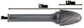 Fasano Tools Lima Rotativa Cilindrica In Metallo Duro Hm4 - 6.0 5.0 50.0