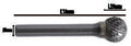 Fasano Tools Lima Rotativa Cilindrica In Metallo Duro Hm4 - 12.7 25.0 70.0