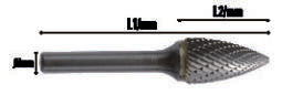 Fasano Tools Lima Rotativa Cilindrica In Metallo Duro Hm4 - 6.0 18.0 50.0