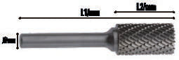Fasano Tools Lima Rotativa Cilindrica In Metallo Duro Hm4 - 6.0 18.0 50.0