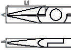 Fasano Tools Micropinza A Becchi Mezzotondi Lunghi Lisci - 140