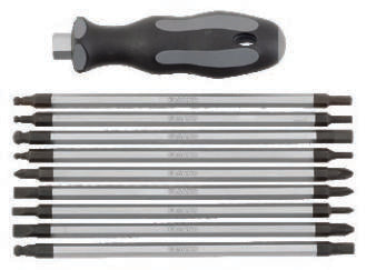 Fasano Tools Set Di 8 Giraviti Bivalenti E 1 Impugnatura Di Manovra