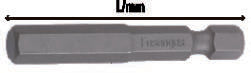 Fasano Tools Inserto Da 1/4'' Per Viti Con Testa Esagonale - 8 50 3