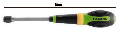 Fasano Tools Porta Inserti Con Manico Bi-Materiale - 258